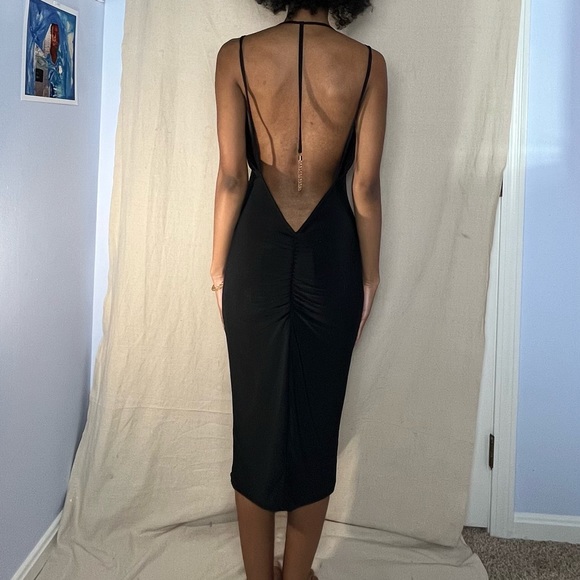 Black slip dress size 2 - Picture 2 of 2